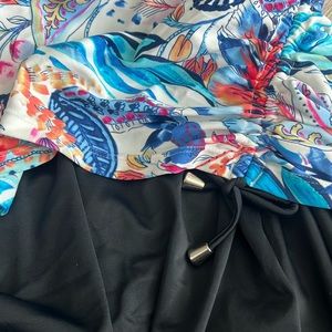 Azul Women’s Floral Water Color One Piece Swimming‎ Suit Tank Top Dress Size 20W